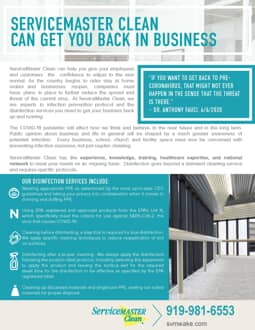 servicemaster clean can get you back in business infographic page 1